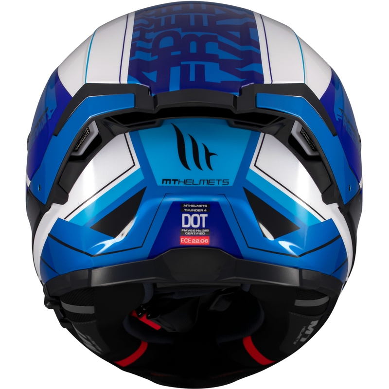 Integralhelm Motorrad MT Thunder 4 SV Freeway blau-grau-schwarz