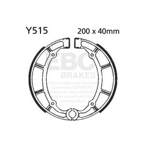 Brake shoe set EBC Y515 includings springs