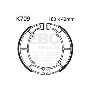 Brake shoe set EBC K709 includings springs