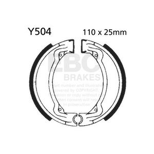Brake shoe set EBC Y504 includings springs