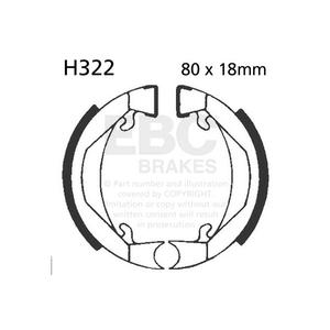 Brake shoe set EBC H322 includings springs