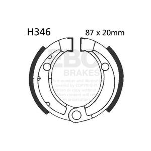 Brake shoe set EBC H346 includings springs