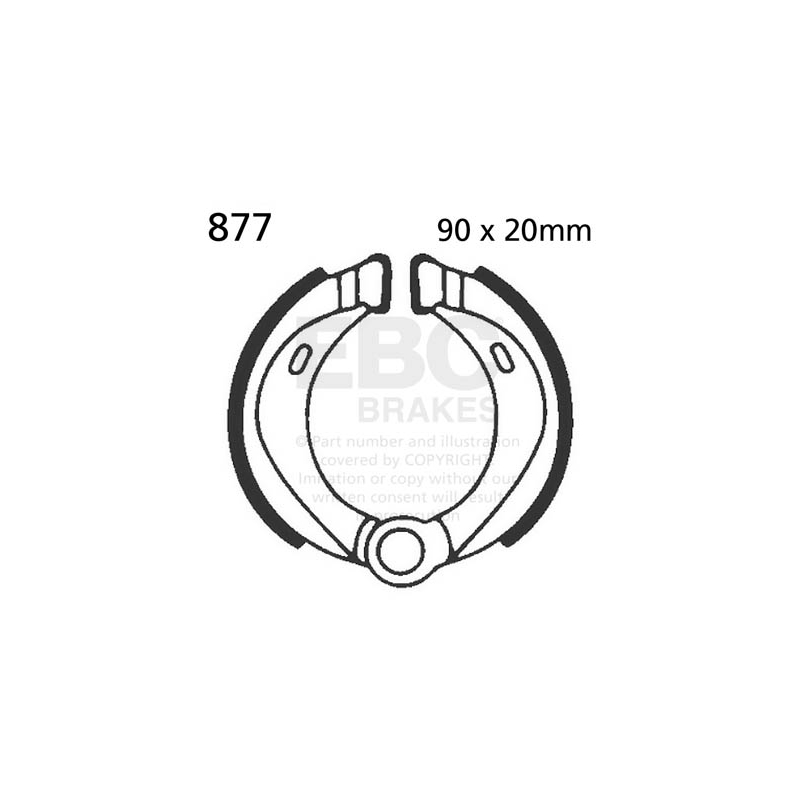 Brake shoe set EBC
