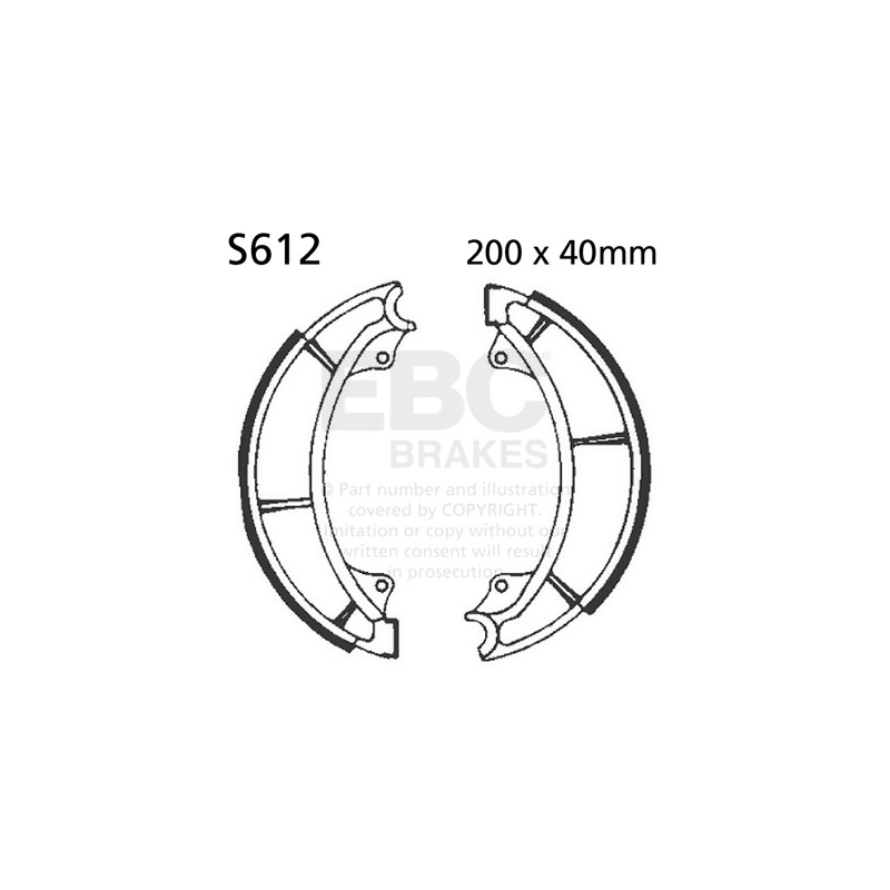 Brake shoe set EBC