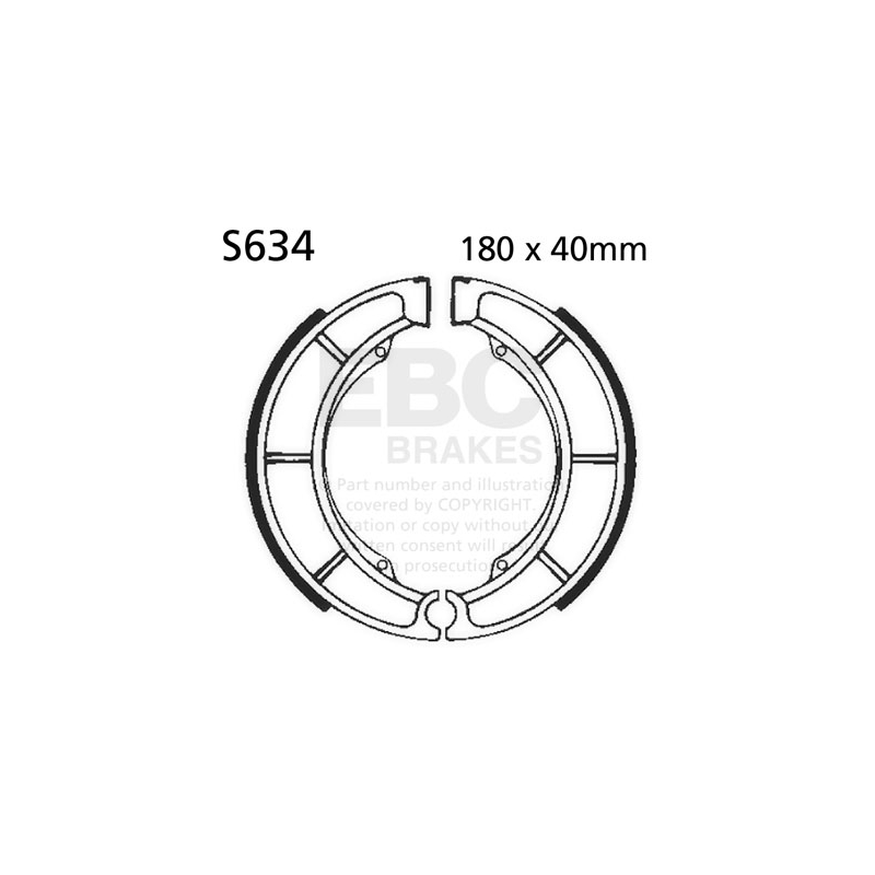Brake shoe set EBC