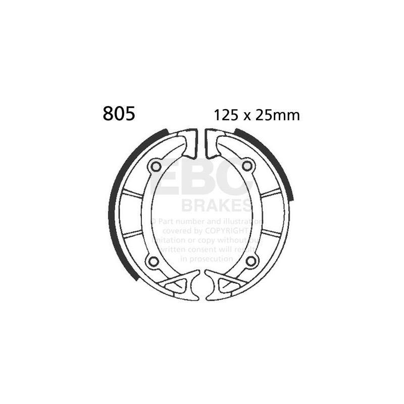 Brake shoe set EBC