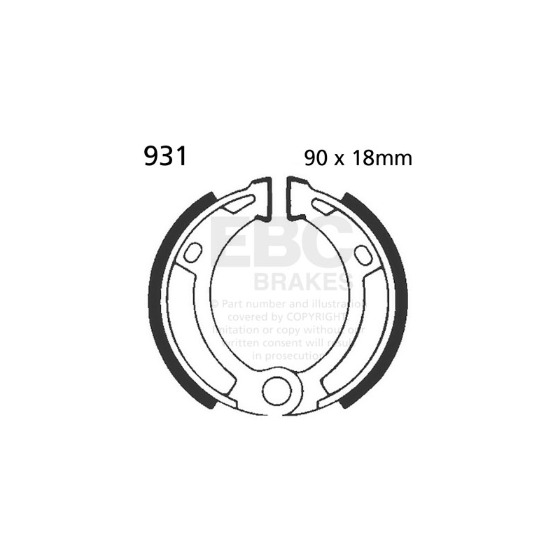 Brake shoe set EBC