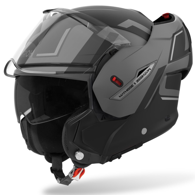 Airoh Mathisse 2 Genius Klapp-Motorradhelm mattgrau