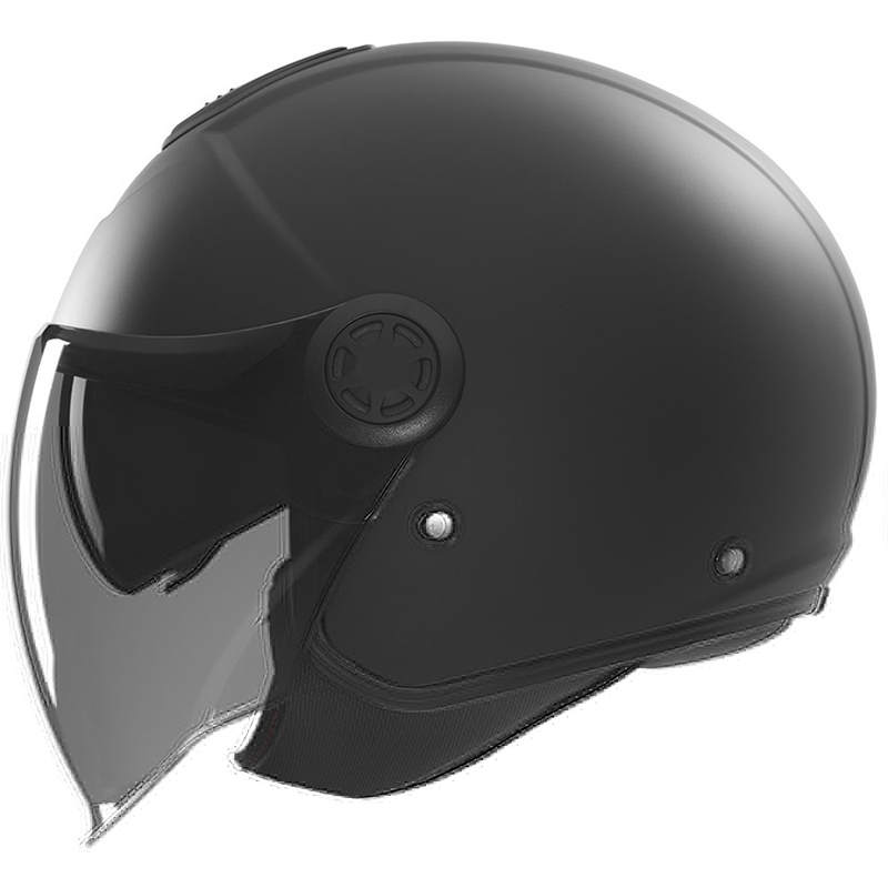 Offener Motorradhelm NOX N182, mattschwarz