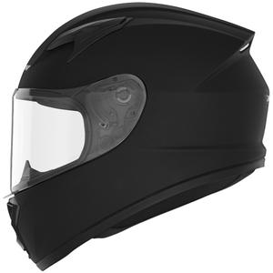 NOX N731 Kinder Integralhelm Motorrad, Mattschwarz
