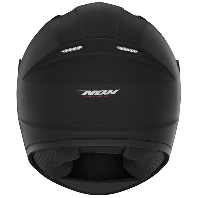 NOX N731 Kinder Integralhelm Motorrad, Mattschwarz
