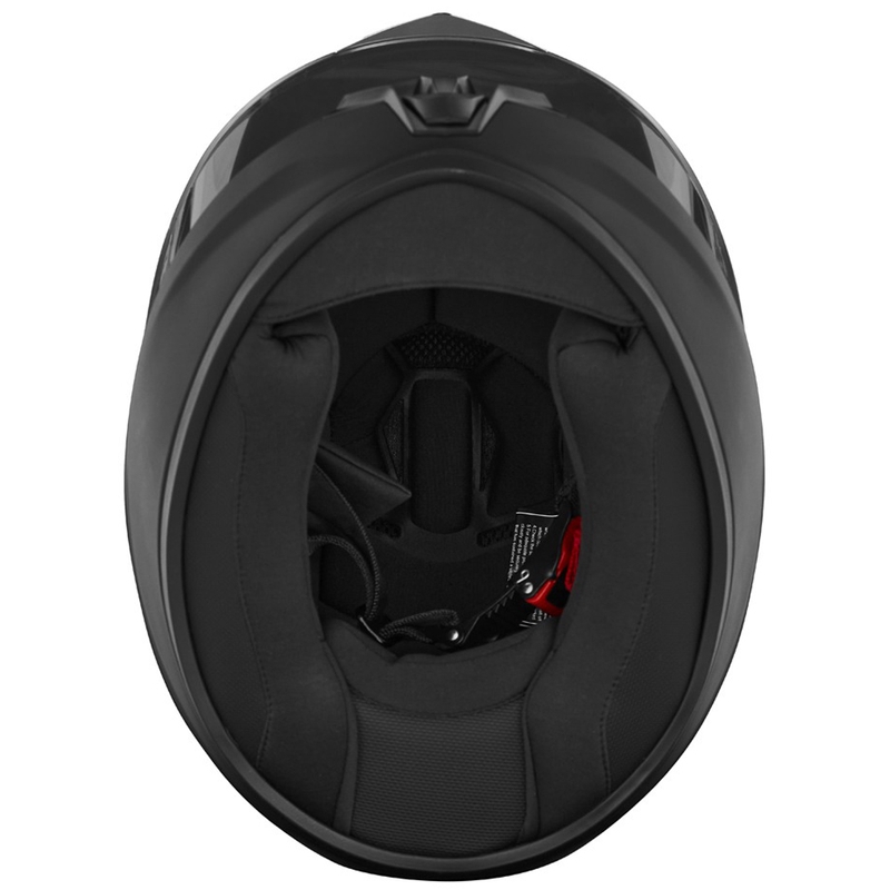 NOX N731 Kinder Integralhelm Motorrad, Mattschwarz