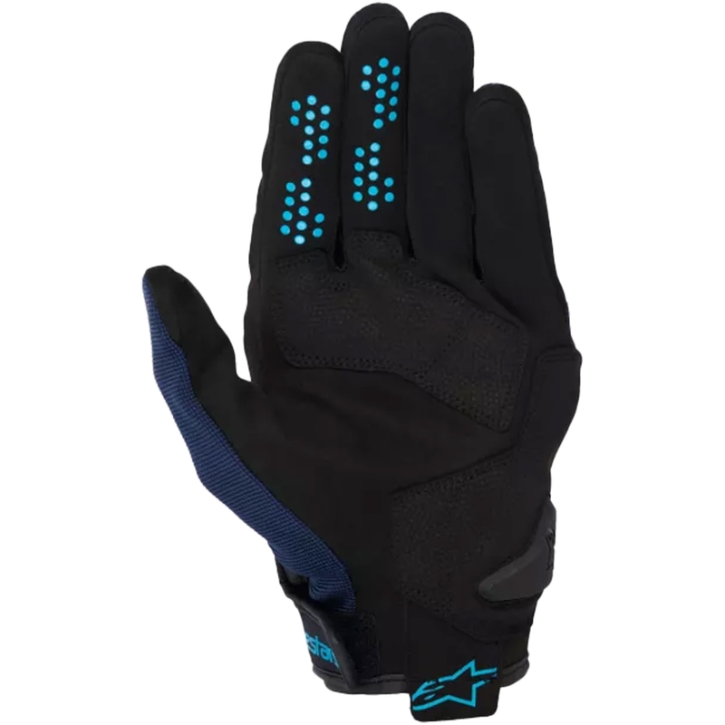 Alpinestars Chrome V2 Motorradhandschuhe schwarz-blau-hellblau