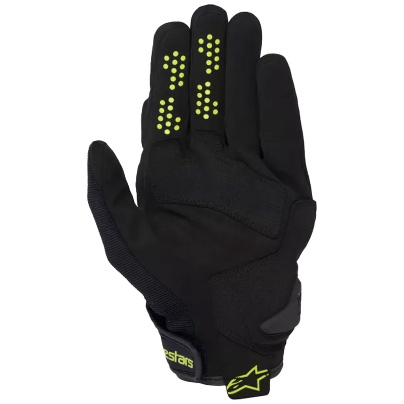 Motorradhandschuhe Alpinestars Chrome V2 Dunkelkhaki-Schwarz-Gelb