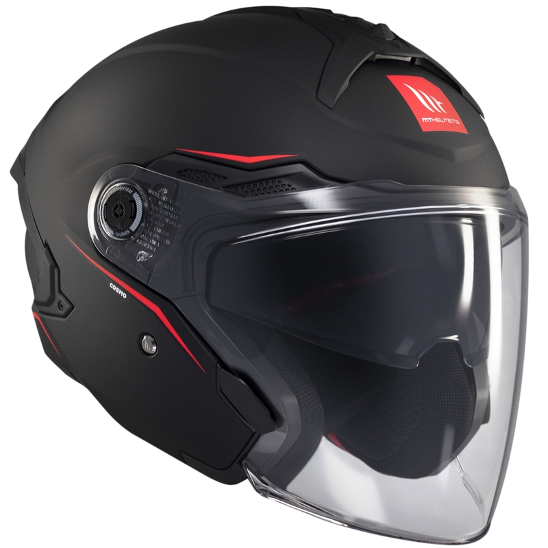 Offener Helm MT Cosmo SV, mattschwarz