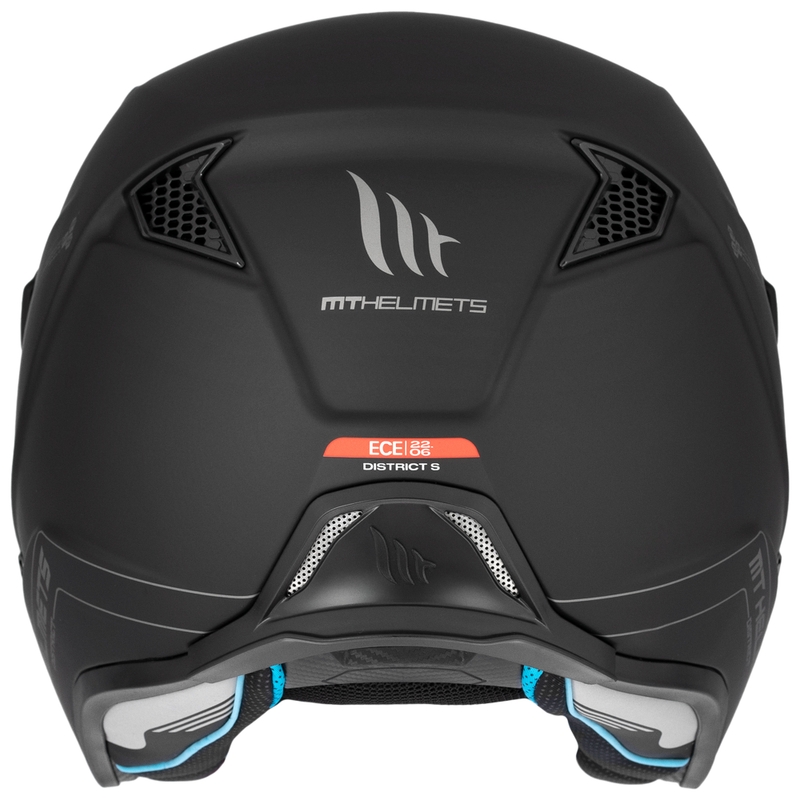 Offener Trial-Motorradhelm MT District SV Solid Mattschwarz