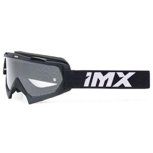 Motocrossbrille iMX Mud schwarz mit klarem Plexiglas
