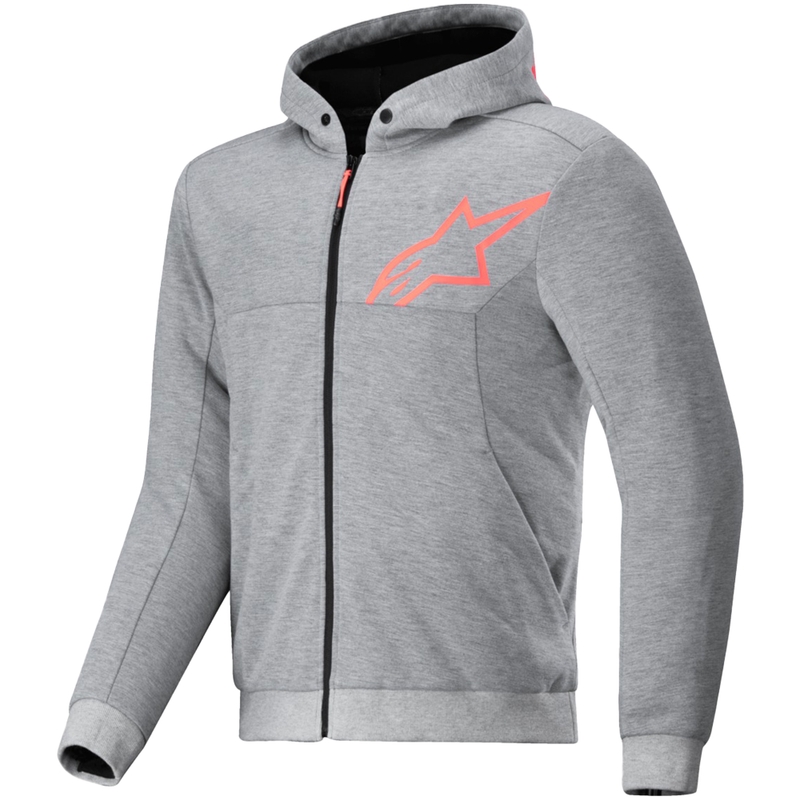 Alpinestars Chrome V2 Sport Motorrad Sweatshirt grau-orange