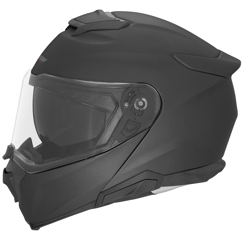 Klappbarer Motorradhelm NOX N967, mattschwarz