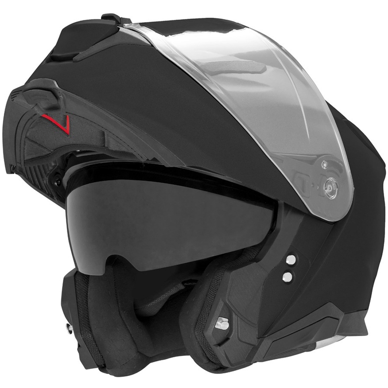 Klappbarer Motorradhelm NOX N967, mattschwarz