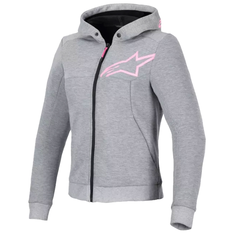 Alpinestars Stella Chrome V2 Sport Damen Motorradjacke grau-pink