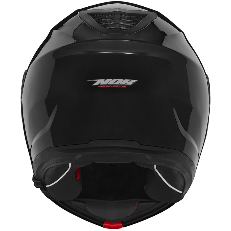 Klapphelm für Motorrad NOX N968 schwarz glänzend