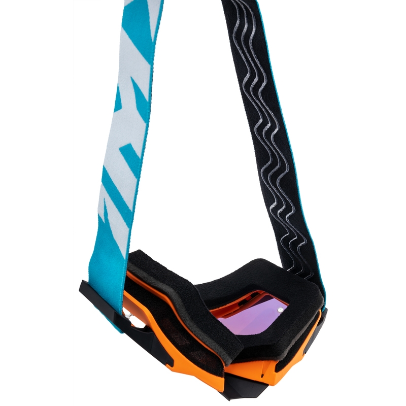 Motocrossbrille iMX Sand orange-blau-weiß mit Iridium-Plexiglas
