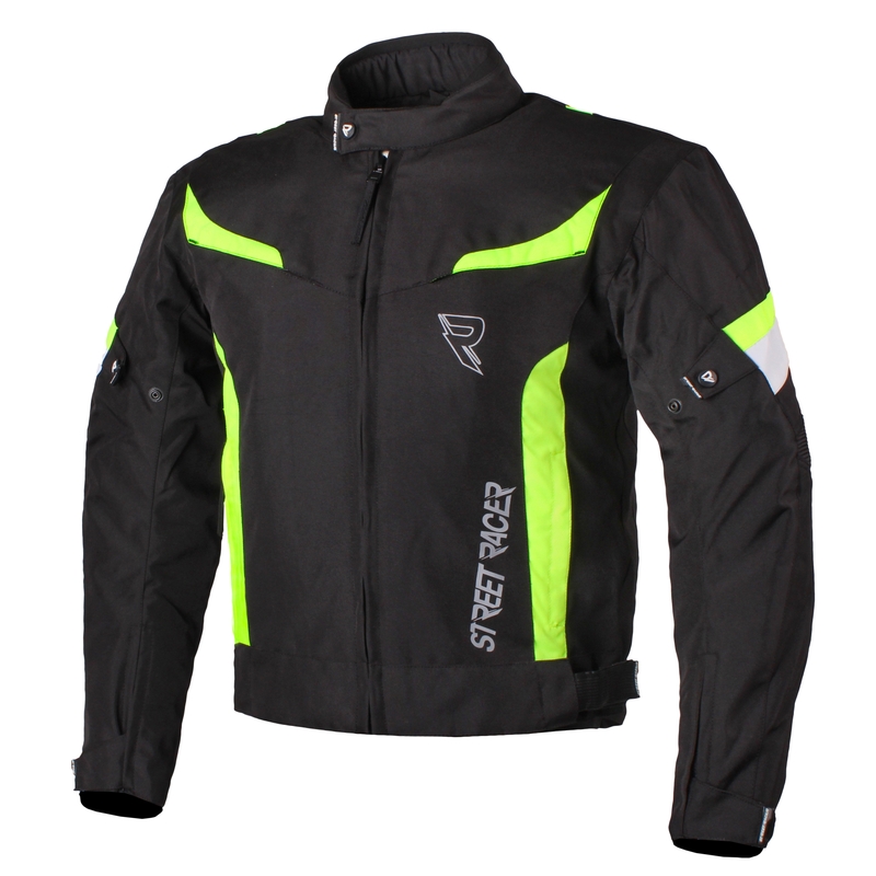 Motorradjacke Street Racer Cyklon schwarz-fluo gelb - II. Qualität