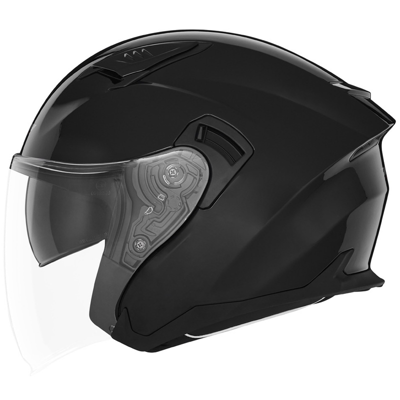 NOX N130 Motorradhelm mit offenem Gesicht schwarz