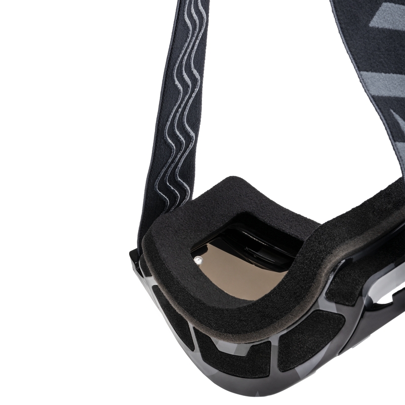 Motocrossbrille iMX Sandgrau-Schwarz mit Iridium-Plexiglas