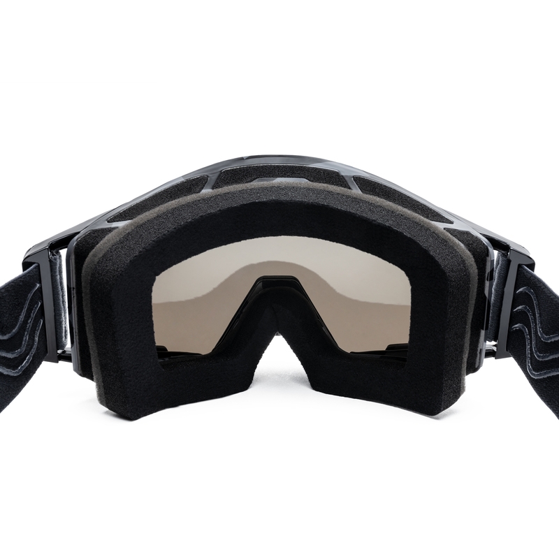 Motocrossbrille iMX Sandgrau-Schwarz mit Iridium-Plexiglas