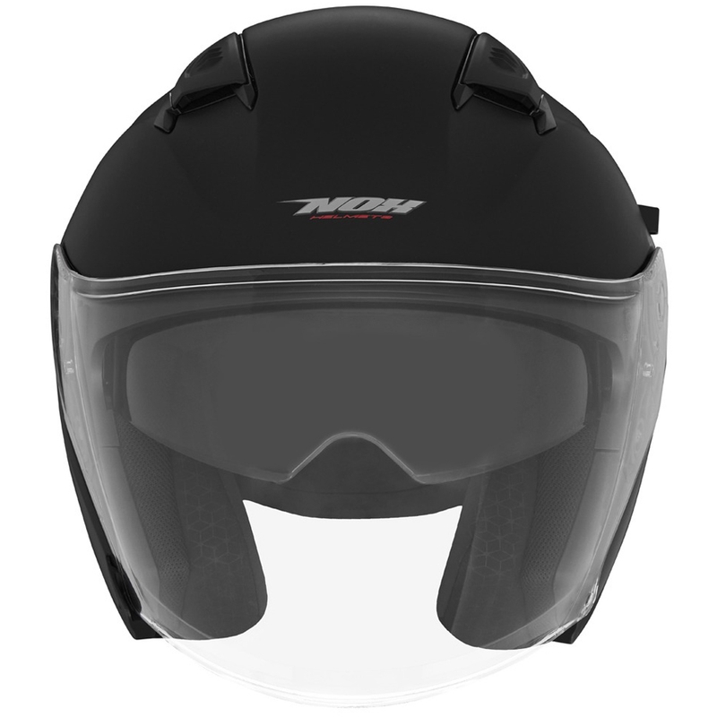 Offener Motorradhelm NOX N130 mattschwarz