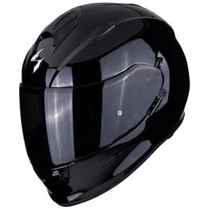 Scorpion Exo-491 Solid Integralhelm Motorrad schwarz glänzend