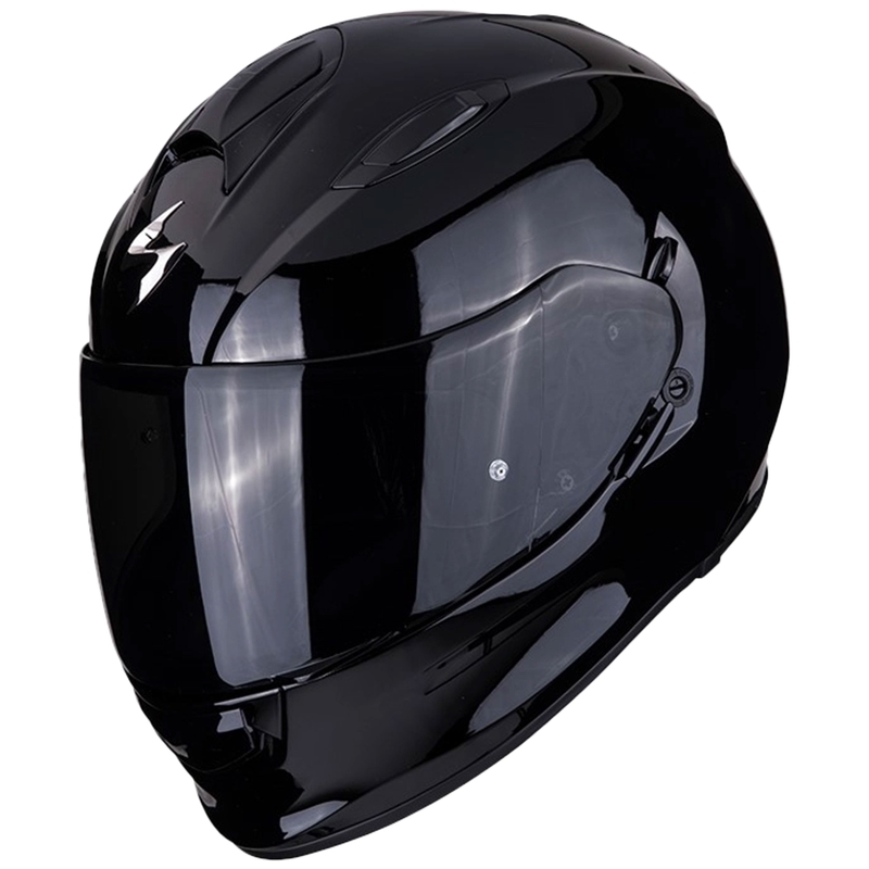 Scorpion Exo-491 Solid Integralhelm Motorrad schwarz glänzend