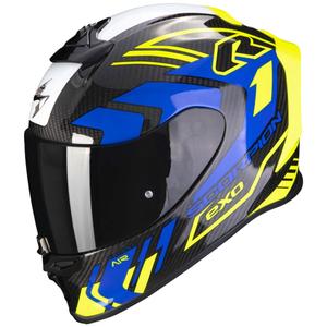 Integralhelm Scorpion EXO-R1 EVO Carbon Air Supra schwarz-fluorgelb-blau