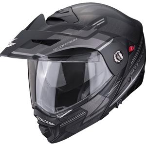 Motorradhelm SCORPION ADX-2 CARRERA matt schwarz-silber