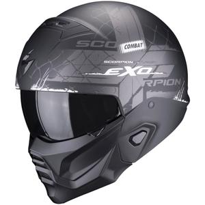Helm Skorpion EXO-COMBAT II Xenon schwarz und weiß matt