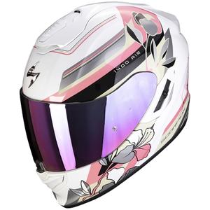 Integral Motorradhelm Scorpion EXO-1400 EVO Air Gaia Perle weiß-rosa