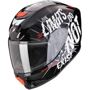 Kinder Motorradhelm Scorpion EXO-JNR AIR BOUM schwarz und weiß