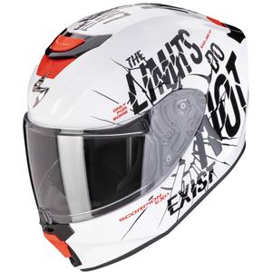 Kinder Motorradhelm Scorpion EXO-JNR AIR BOUM weiß-schwarz
