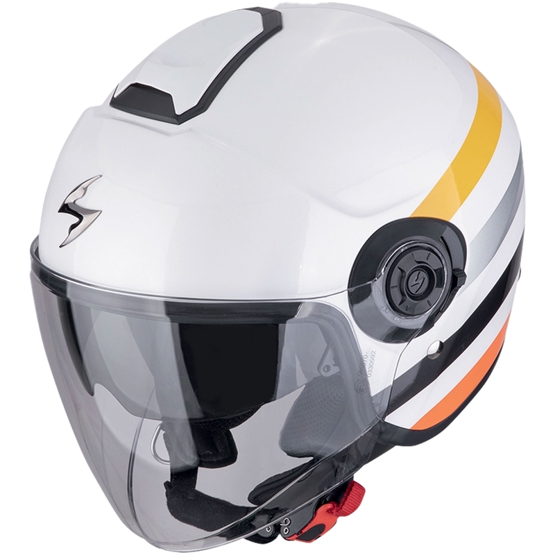 Offener Helm Scorpion EXO-CITY II BEE weiß-gelb Ausverkauf
