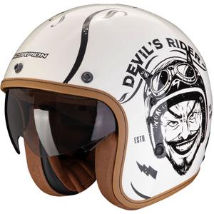 Offener Motorradhelm Scorpion Belfast Evo ROMEO creme-schwarz