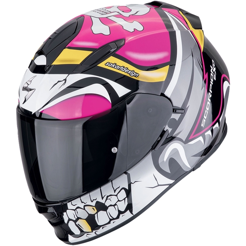 Scorpion EXO-491 PIRATE Integralhelm Motorrad pink