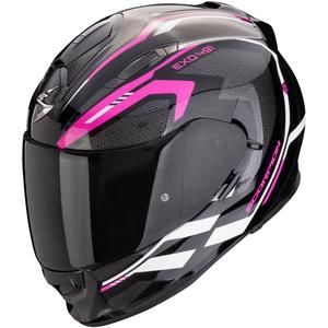 Scorpion EXO-491 KRYPTA Integralhelm Motorrad schwarz-pink-weiß