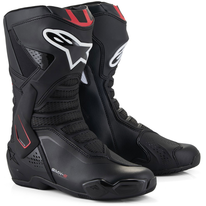 Alpinestars SMX-6 3 Motorradstiefel schwarz-rot