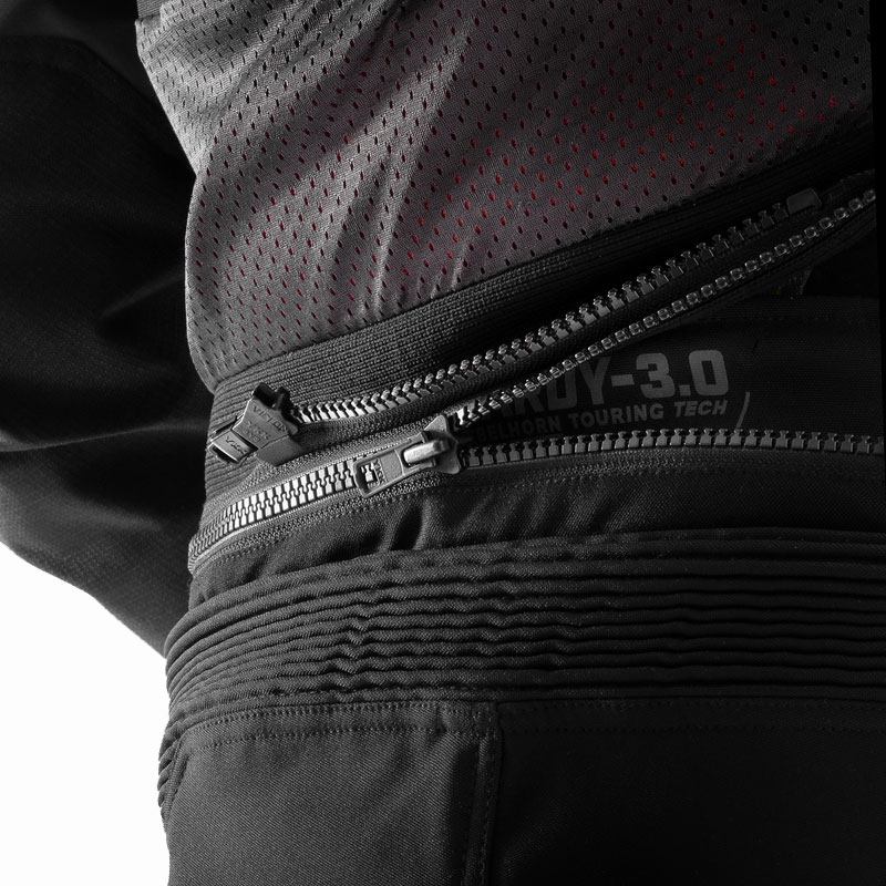 Rebelhorn Hardy 3.0 verlängerte Motorradhose schwarz