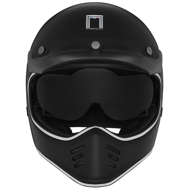 NOX PREMIUM SEVENTY II Integralhelm Motorrad mattschwarz