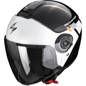 Offener Helm Scorpion EXO-CITY II Mall schwarz und weiß