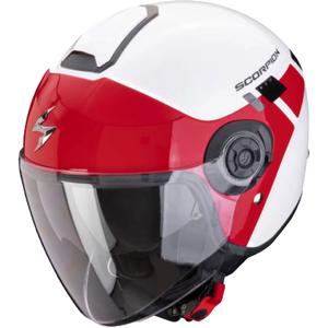 Offener Helm Scorpion EXO-CITY II Mall weiß-rot