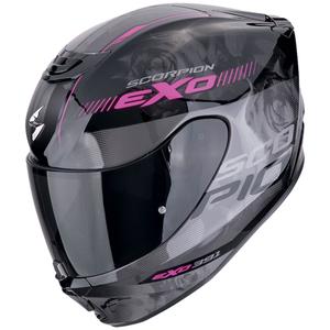 Integrierter Motorradhelm Scorpion EXO-391 AVA schwarz-rosa